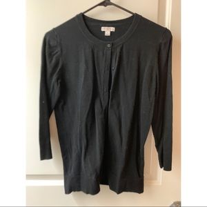 Black Button Down  Cardigan